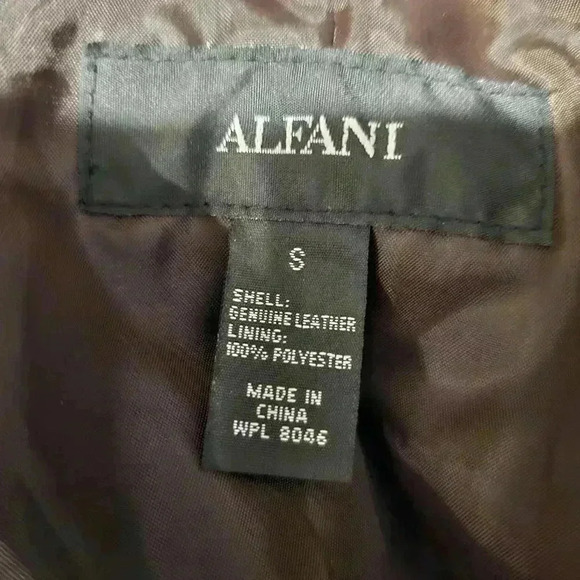 Alfani Women's Genuine Leather Jacket - Size S - Stylish and Chic - Picture 8 of 8